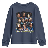 HerStory Tribute Youth Sweatshirt Celebrating Legendary Black Women of History and Power - Wonder Print Shop