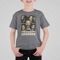 The Greatest Black Leaders Tribute T Shirt For Kid Civil Rights Icons Legacy
