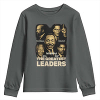 The Greatest Black Leaders Tribute Youth Sweatshirt Civil Rights Icons Legacy