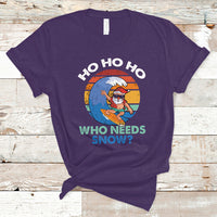 Christmas in July T Shirt Funny Santa Surfing Christmas In July Summer Hawaii Beach - Wonder Print Shop