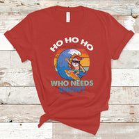 Christmas in July T Shirt Funny Santa Surfing Christmas In July Summer Hawaii Beach - Wonder Print Shop