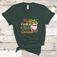 Christmas in July T Shirt No Cookies Just Cocktails Hawaiian Santa Christmas In July - Wonder Print Shop