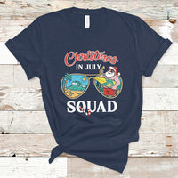 Christmas in July T Shirt Christmas In July Squad Funny Summer Xmas Beach Holiday - Wonder Print Shop