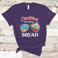 Christmas in July T Shirt Christmas In July Squad Funny Summer Xmas Beach Holiday - Wonder Print Shop