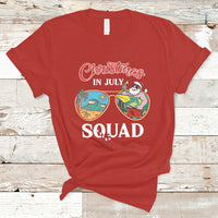 Christmas in July T Shirt Christmas In July Squad Funny Summer Xmas Beach Holiday - Wonder Print Shop