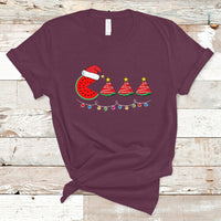 Christmas in July T Shirt Lighting Santa Watermelon Pie Eating Christmas In July - Wonder Print Shop