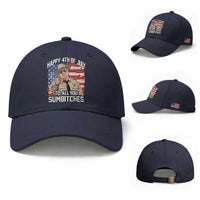 Happy 4th of July To All You Sumbitches Funny Sheriff Baseball Cap Retro Movie Quote Inspo Country Humor