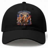 1776 America Declaration Daddies Patriotic Baseball Cap Funny Buff Founding Fathers Muscular Patriots