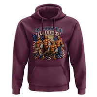 1776 America Declaration Daddies Patriotic Hoodie Funny Buff Founding Fathers Muscular Patriots