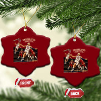 Undefeated Since 1776 George Washington Basketball Ceramic Ornament Funny USA Dream Team Founding Fathers Slam Dunk Patriotic Sports