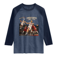 Undefeated Since 1776 George Washington Basketball Raglan Shirt Funny USA Dream Team Founding Fathers Slam Dunk Patriotic Sports