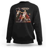Undefeated Since 1776 George Washington Basketball Sweatshirt Funny USA Dream Team Founding Fathers Slam Dunk Patriotic Sports