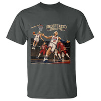 Undefeated Since 1776 George Washington Basketball T Shirt Funny USA Dream Team Founding Fathers Slam Dunk Patriotic Sports