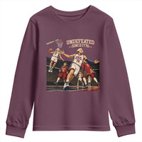 Undefeated Since 1776 George Washington Basketball Youth Sweatshirt Funny USA Dream Team Founding Fathers Slam Dunk Patriotic Sports