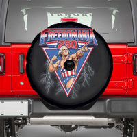Freedomania 250 George Washington Wrestler Graphic Spare Tire Cover Funny Muscular President Lightning 1776 to 2026 Semiquincentennial