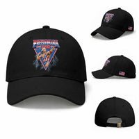 Freedomania 250 George Washington Wrestler Graphic Baseball Cap Funny Muscular President Lightning 1776 to 2026 Semiquincentennial