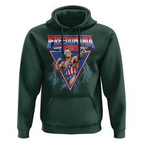 Freedomania 250 George Washington Wrestler Graphic Hoodie Funny Muscular President Lightning 1776 to 2026 Semiquincentennial