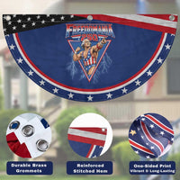 Freedomania 250 George Washington Wrestler Graphic Patriotic Fan Flag Funny Muscular President Lightning 1776 to 2026 Semiquincentennial