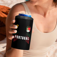 Portugal Soccer Fans Graphic Jersey Style 4 in 1 Can Cooler Tumbler Proud Portuguese Football Lover