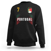 Portugal Soccer Fans Graphic Jersey Style Sweatshirt Proud Portuguese Football Lover