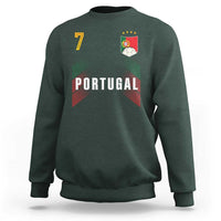 Portugal Soccer Fans Graphic Jersey Style Sweatshirt Proud Portuguese Football Lover