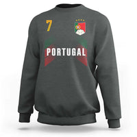 Portugal Soccer Fans Graphic Jersey Style Sweatshirt Proud Portuguese Football Lover
