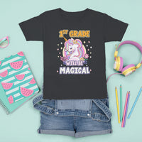 T Shirt For Kid First Grade Will Be Magical Cute Unicorn Rock 1st Grade Girl - Wonder Print Shop