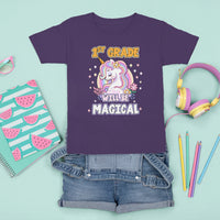 T Shirt For Kid First Grade Will Be Magical Cute Unicorn Rock 1st Grade Girl - Wonder Print Shop