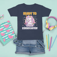 Cute Kindergarten Unicorn T Shirt For Kid I'm Ready To Crush Kinder 1st Day Of School For Girls - Wonder Print Shop