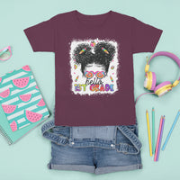 Hello 1st Grade T Shirt For Kid Cute Messy Bun Girls Tie Dye Back To School - Wonder Print Shop