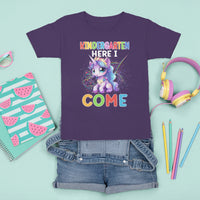 Cute Kindergarten Unicorn T Shirt For Kid Kinder Here I Come Girls Team - Wonder Print Shop