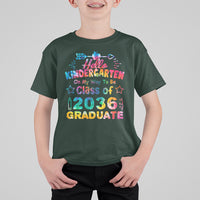 Hello Kindergarten T Shirt For Kid On My Way To Be Class Of 2036 Graduate 1st Day Of School - Wonder Print Shop