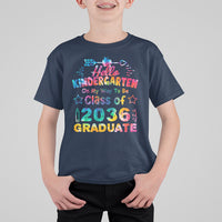 Hello Kindergarten T Shirt For Kid On My Way To Be Class Of 2036 Graduate 1st Day Of School - Wonder Print Shop