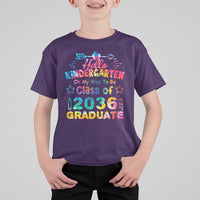 Hello Kindergarten T Shirt For Kid On My Way To Be Class Of 2036 Graduate 1st Day Of School - Wonder Print Shop