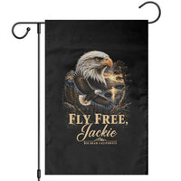 Fly Free Jackie Big Bear Bald Eagle Memorial Garden Flag California Valley Sunset Forest Nature Graphic