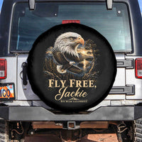 Fly Free Jackie Big Bear Bald Eagle Memorial Spare Tire Cover California Valley Sunset Forest Nature Graphic