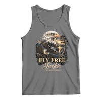 Fly Free Jackie Big Bear Bald Eagle Memorial Tank Top California Valley Sunset Forest Nature Graphic