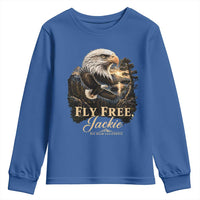 Fly Free Jackie Big Bear Bald Eagle Memorial Youth Sweatshirt California Valley Sunset Forest Nature Graphic