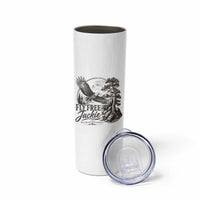 Fly Free Jackie Vintage Etching Soaring Eagle Skinny Tumbler Big Bear Lake Wilderness Graphic