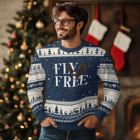 Fly Free Jackie Eagle 2012 2026 Memorial Ugly Christmas Sweater Soaring Wilderness Tribute
