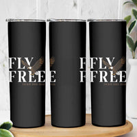 Fly Free Jackie Eagle 2012 2026 Memorial Skinny Tumbler Soaring Wilderness Tribute