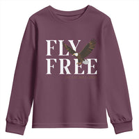 Fly Free Jackie Eagle 2012 2026 Memorial Youth Sweatshirt Soaring Wilderness Tribute