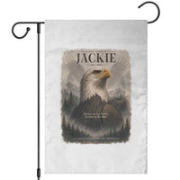 In Loving Memory of Jackie Eagle Memorial Portrait Garden Flag 2012 2026 Legacy Of Strength Wilderness Tribute