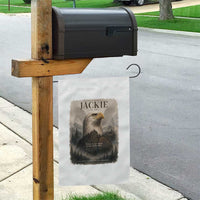 In Loving Memory of Jackie Eagle Memorial Portrait Garden Flag 2012 2026 Legacy Of Strength Wilderness Tribute