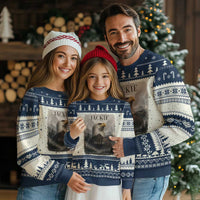 In Loving Memory of Jackie Eagle Memorial Portrait Ugly Christmas Sweater 2012 2026 Legacy Of Strength Wilderness Tribute