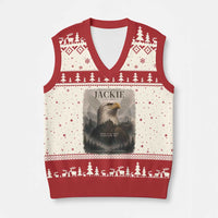 In Loving Memory of Jackie Eagle Memorial Portrait V-Neck Knit Sweater Vest 2012 2026 Legacy Of Strength Wilderness Tribute