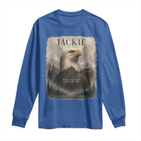 In Loving Memory of Jackie Eagle Memorial Portrait Long Sleeve Shirt 2012 2026 Legacy Of Strength Wilderness Tribute