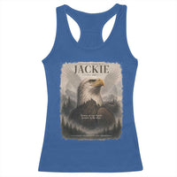 In Loving Memory of Jackie Eagle Memorial Portrait Racerback Tank Top 2012 2026 Legacy Of Strength Wilderness Tribute
