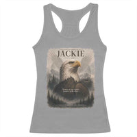 In Loving Memory of Jackie Eagle Memorial Portrait Racerback Tank Top 2012 2026 Legacy Of Strength Wilderness Tribute