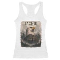 In Loving Memory of Jackie Eagle Memorial Portrait Racerback Tank Top 2012 2026 Legacy Of Strength Wilderness Tribute